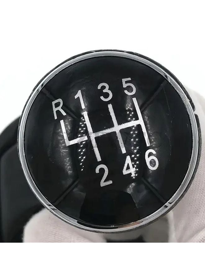 Leather ABS Plastic Gear Shift Knob Cover For VW Caddy 2 Touran 2004 2009 6 Speed - Image 3